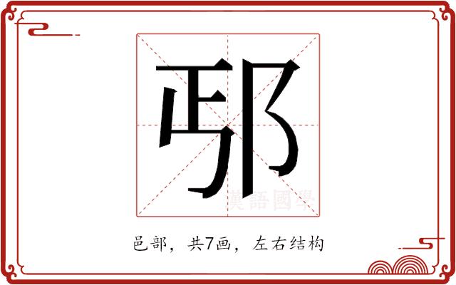 𰻢的部首图片