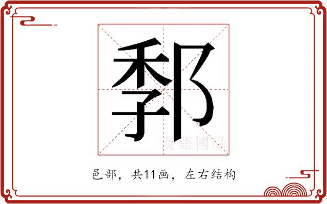 𰻭的部首图片